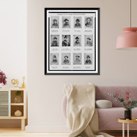 Winchester Post 197, Brooklyn, present and past officers, Antique Wall Art