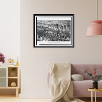 Historic Framed Print, The banner in the grand procession,  17-7/8" x 21-7/8"