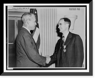 William Bradford Shockley receiving Medal for Merit from War Secretary Patterson, Historic Print