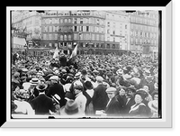 Historic Framed Print, Reservists at Gare de L'est, Paris - 2,  17-7/8" x 21-7/8"