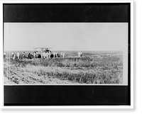 Gasoline plow & gasoline road machine working on reclaimed prairie - 2, Antique Poster