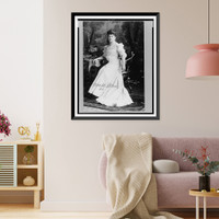 Historic Framed Print, [Augusta E. Stetson, full-length portrait, seated, facing slightly left] - 2,  17-7/8" x 21-7/8"