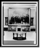 Landing of the fathers, a painting by Henry Sargent, hanging in Pilgrim Hall, Plymouth, Mass. Classic, Antique Wall Art