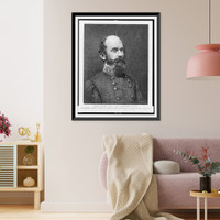 General Richard S. Ewell. General Ewell, of Jackson's Corps, was severely wounded in the conflict with King's division on August 28.H.V. sc ; from a photograph by Cook, Antique Poster