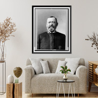 Historic Framed Print, [Capt. James M. Miller, head-and-shoulders portrait, facing front, wearing uniform],  17-7/8" x 21-7/8"