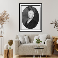 Historic Framed Print, [Isaac Shelby, first Governor of Kentucky, head-and-shoulders portrait, facing left],  17-7/8" x 21-7/8"