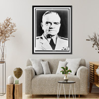 Admiral William F. Halsey, Commander-in-Chief of the South Pacific Force of the United States Navy, head-and-shoulders portrait, facing slightly right, Antique Wall Art