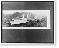 Panorama of the Irvine, Muir Lumber Co. plant at Irmulco - 2, Historic Reproduction