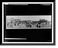 Historic Framed Print, Long Beach pier, Long Beach, Cal.,  17-7/8" x 21-7/8"