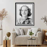 Historic Framed Print, [Doris Fisher, head-and-shoulders portrait facing front],  17-7/8" x 21-7/8"