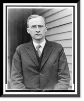 Historic Framed Print, [George Birkhoff, half-length portrait, facing front].photograph by Underwood & Underwood.,  17-7/8" x 21-7/8"