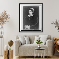 Queen Catharine Howard, half-length portrait, facing slightly left, Vintage Wall Art