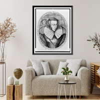 Historic Framed Print, Maria Regina Scotiae. Mortis at Horrendam Faciem [...].PM.,  17-7/8" x 21-7/8"