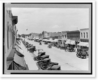 Colorado. Longmont. Street scene, early model automobiles, Antique Wall Art