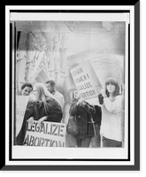 Demonstrators march in front of St. Patrick's Cathedral protesting the Roman Catholic Church's fight against changing the New York State abortion law, Vintage Wall Art