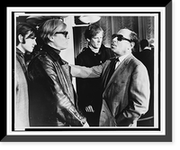 Andy Warhol (left) and Tennessee Williams (right) talking on the S.S. France.World Journal Tribune photo by James Kavallines, Vintage Wall Art