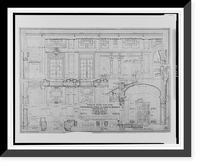 Historic Framed Print, [An organization's building (International Bureau of American Republics"),  17th Street and B Street (now Constitution Avenue),  N.W.,  Washington,  D.C. Second floor foyer details]",  17-7/8" x 21-7/8"