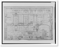 Historic Framed Print, [An organization's building (International Bureau of American Republics"),  17th Street and B Street (now Constitution Avenue),  N.W.,  Washington,  D.C. Second floor foyer details]",  17-7/8" x 21-7/8"