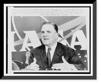 James E. Webb, head-and-shoulders portrait, facing slightly left, addressing a press conference, Washington, D.C, Antique Wall Art