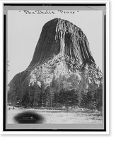 Historic Framed Print, The Devils Tower,  17-7/8" x 21-7/8"