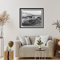 Historic Framed Print, Hercules Cotton Mills, Quer&eacute;taro,  17-7/8" x 21-7/8"