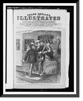 Lessons for the uninitiated - pickpockets at work on the city railroad cars, New York.F. Beard del, Antique Wall Art