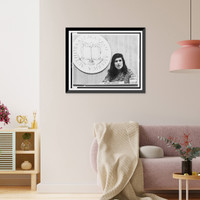 Susan Sontag, head-and-shoulders portrait, seated, speaking at seminar, facing front - 2, Vintage Print