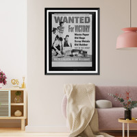 Wanted for victory waste paper, old rags, scrap metals, old rubber, get in the scrap : sell to a collector, give to a charity, Vintage Poster