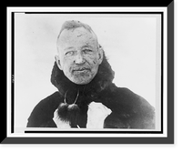 Lincoln Ellsworth, head-and-shoulders portrait, facing front, just prior to the start of the Norge for the flight over the North Pole, Vintage Wall Art