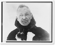 Lincoln Ellsworth, head-and-shoulders portrait, facing front, just prior to the start of the Norge for the flight over the North Pole, Vintage Wall Art