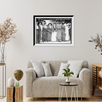 Historic Framed Print, Mrs. Howe, Mrs. Elmer Black, Mrs. Walston Brown, Mrs. Marion Burritt Mrs. B. Buchannan, Mrs. Eva Wyeth,  17-7/8" x 21-7/8"
