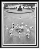 Historic Framed Print, New York City Ballet practicing in Central Park,  17-7/8" x 21-7/8"