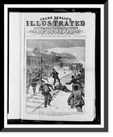 Pennsylvania - the mining troubles in the Schuylkill region - attack on the coal and iron police by a mob of Polish strikers, at Shenandoah, February 3d.from a sketch by Joseph Becker. Classic Wall