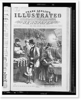 New York City - rich and poor; or, the two Christmas dinners - a scene in Washington Market, sketched from real life Classic, Antique Poster