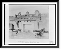 Tiffany House - fireplace, upper hall, Vintage Wall Art