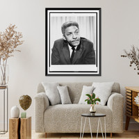 Historic Framed Print, [Bayard Rustin, head-and-shoulders portrait, seated, facing right],  17-7/8" x 21-7/8"