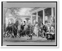 Historic Framed Print, The Return from the hunt.J.L.G. Ferris.,  17-7/8" x 21-7/8"