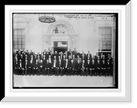 Group picture of governors at White House Conference, copyright Harris & Ewing, 1908, Washington.Harris and, Vintage Wall Art