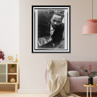 Historic Framed Print, [Martin Luther King, Jr., head-and-shoulders portrait, facing front, looking out from a crowd],  17-7/8" x 21-7/8"