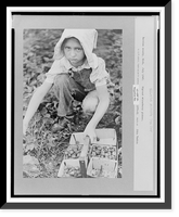 Migrant strawberry picker, Berrien County, Michigan, Antique Poster