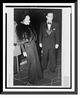 Historic Framed Print, [Erich Maria Remarque with Marlene Dietrich, full-length portrait, arriving at Hollywood premiere of Pinocchio"]",  17-7/8" x 21-7/8"