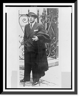 Historic Framed Print, [Erich Maria Remarque, full-length portrait, facing front],  17-7/8" x 21-7/8"