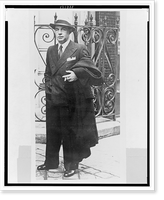 Historic Framed Print, [Erich Maria Remarque, full-length portrait, facing front],  17-7/8" x 21-7/8"