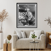 Historic Framed Print, [Herbert Hoover addressing crowd in Madison Square Garden, New York City],  17-7/8" x 21-7/8"