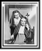 Rosemary Kuhlman and Patricia Neway portraying nuns in the NBC Opera Company's production of Dialogue of the Carmelites"" Classic, Antique Wall Art