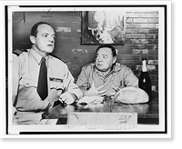 Van Heflin and Peter Lorre appearing in the Reginald Rose drama The Cruel Day, on CBS Playhouse 90, Vintage Wall Art