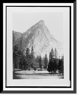 Historic Framed Print, Front view, Three Brothers, Yosemite - 2,  17-7/8" x 21-7/8"