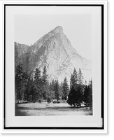 Historic Framed Print, Front view, Three Brothers, Yosemite - 2,  17-7/8" x 21-7/8"