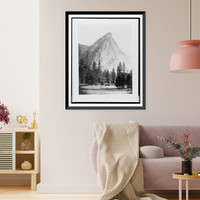 Historic Framed Print, Front view, Three Brothers, Yosemite - 2,  17-7/8" x 21-7/8"