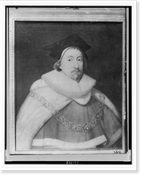 Historic Framed Print, [Sir Edward Coke, half-length portrait, facing slightly right],  17-7/8" x 21-7/8"